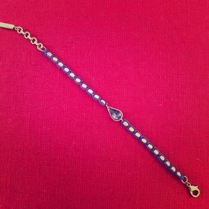 Silpada KR Gold & Purple Stone Bracelet